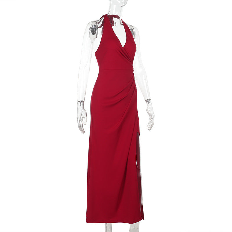 Ritter Slit Dress Red