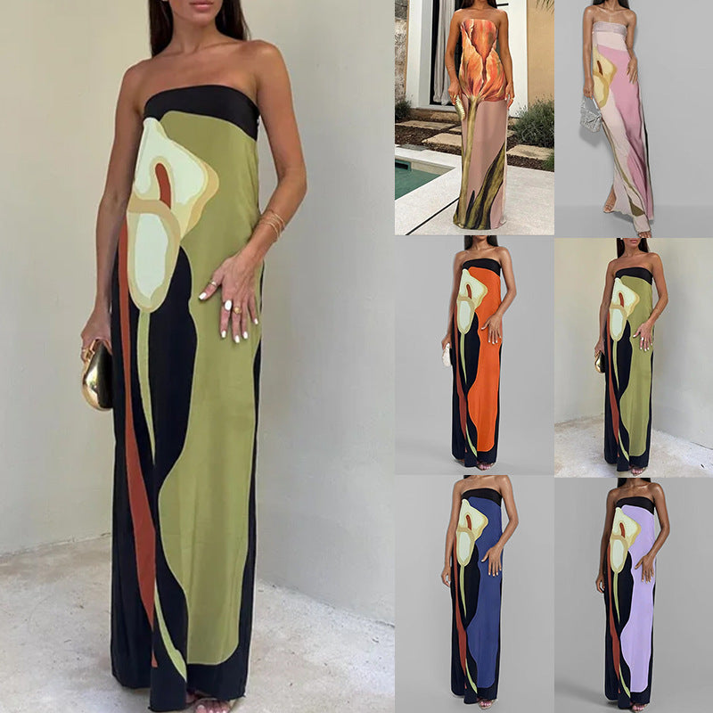 Mariana Premium Ladies' Evening Dress in Modern Kaleidoscope Design Wardrobe Essential