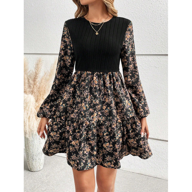 Rita Effortless Women's Floral Dress with Ruffle Hem Elevated Occasion Wear