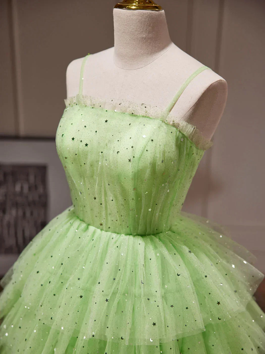 Green Tulle Short Prom Dress, Cute Green Homecoming Dresses - View 2 | FashionDia