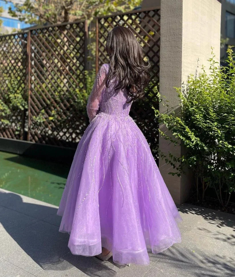 Luxury One Shoulder Beading Evening Dress