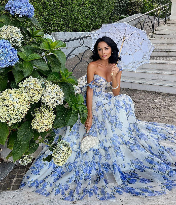 Backless Sexy Deep V Prom Dress - Fashionpara