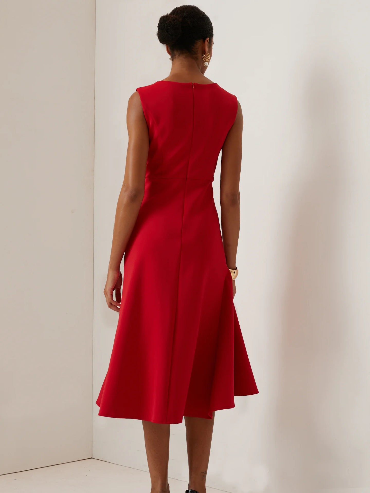 Elegant Formal Gown Midi Dress