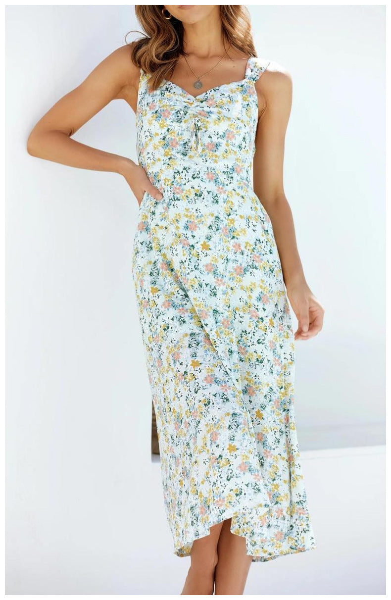 Loved By You Floral Midi Dress Ivory