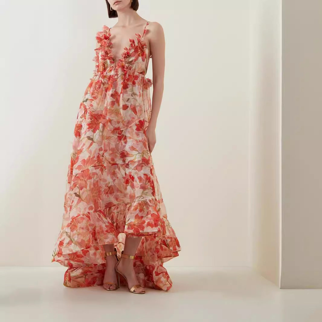 Shimmering Sequin Open Back Prom Dress - Fashionpara