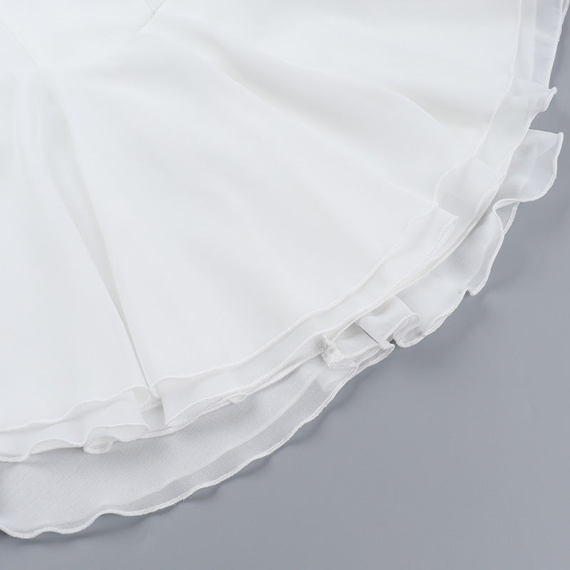 Fring Tube Dress White