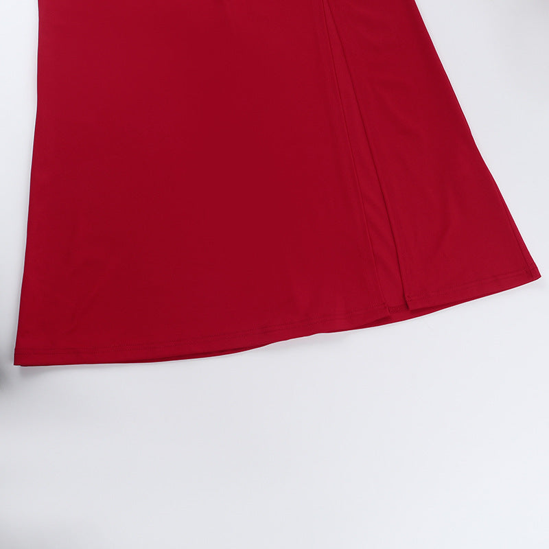 Ritter Slit Dress Red