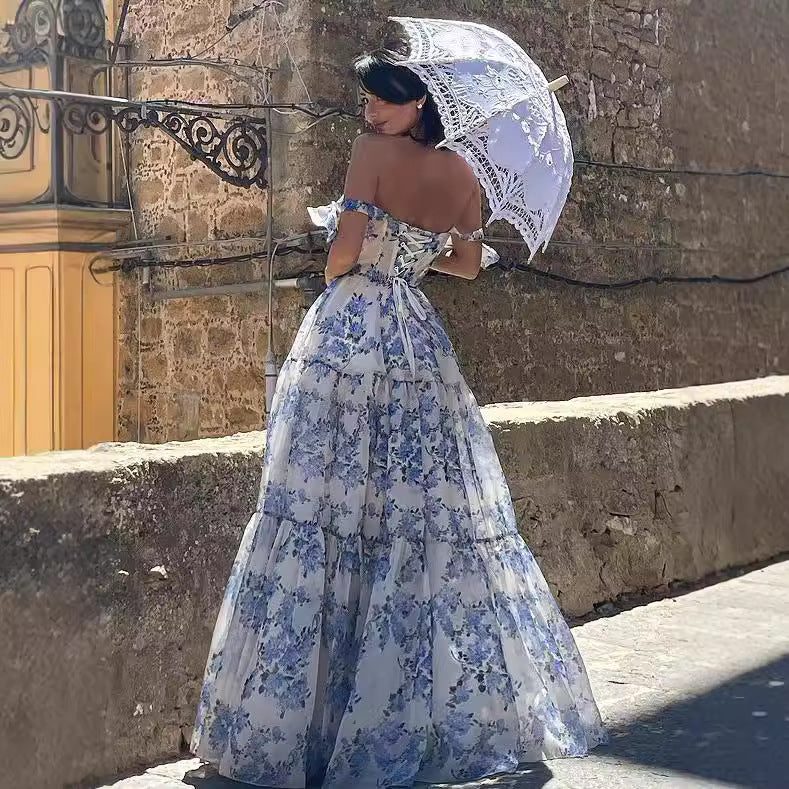 Backless Sexy Deep V Prom Dress - Fashionpara