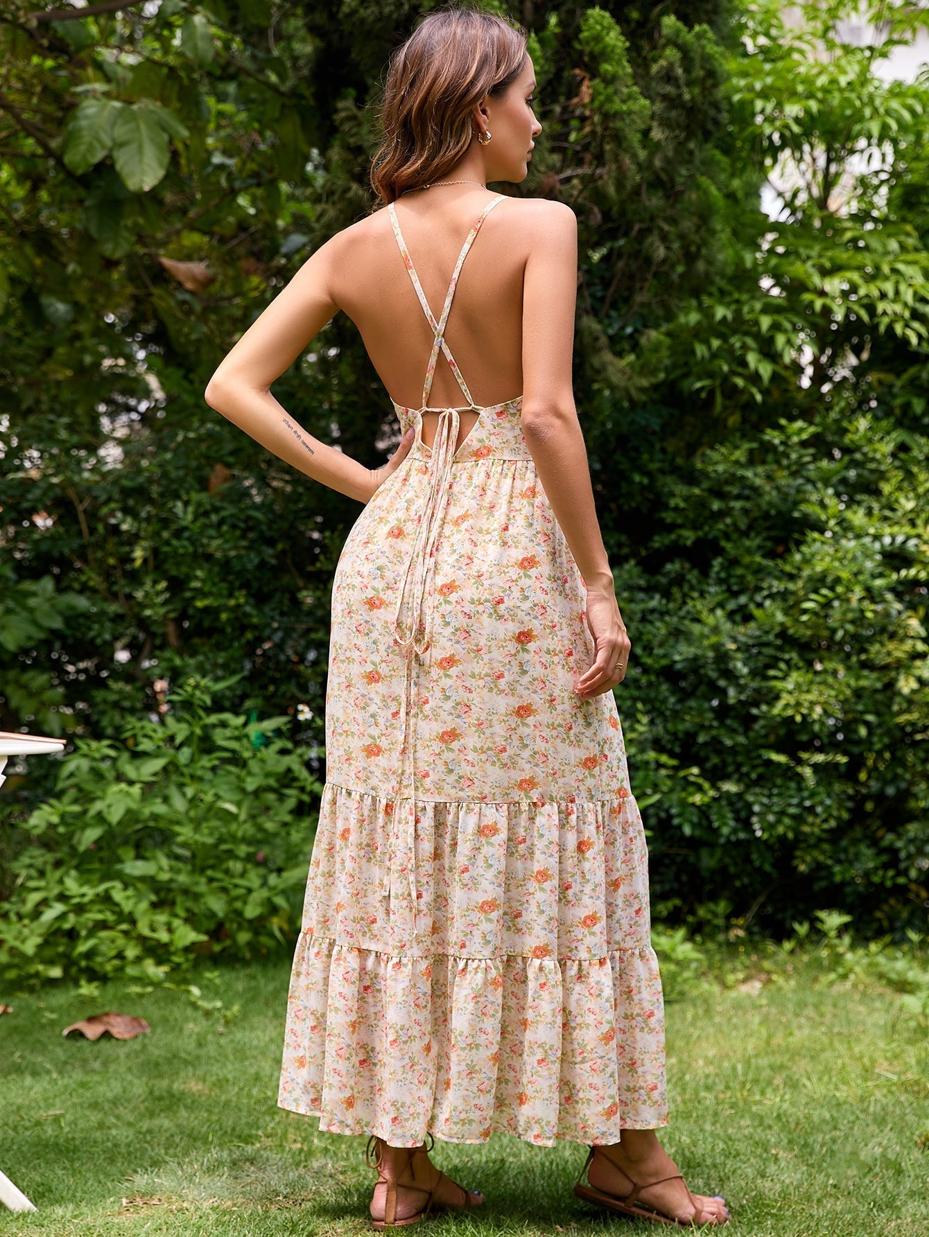 Loved By You Floral Midi Dress Blush