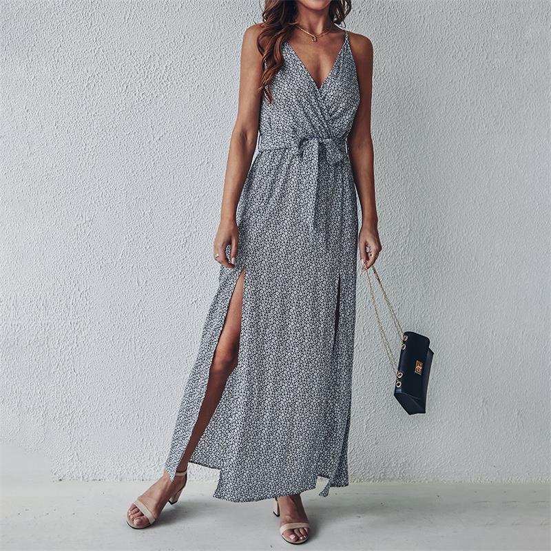Hope Remains Floral Midi Slip Dress Black
