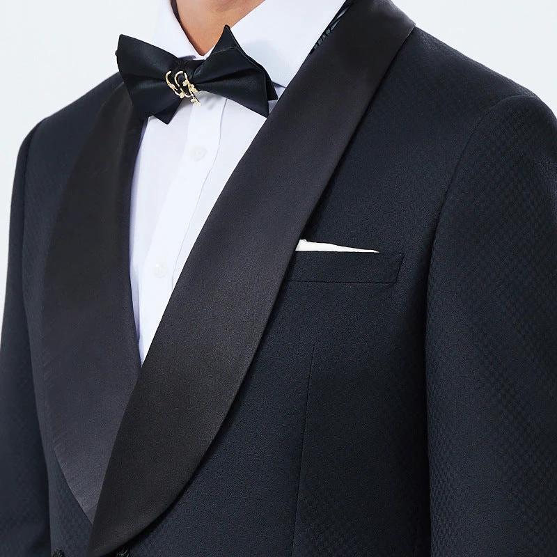 Customized wedding evening gown, men's high-end suit, tailored banquet suit, men's suit, men's suit by 男装