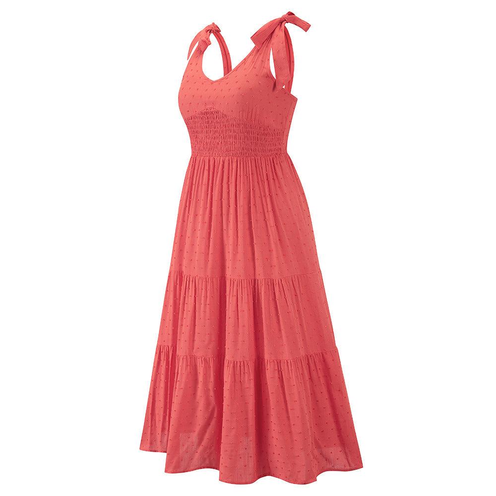 Kept Close Smocked Maxi Dress Fuchsia FINAL