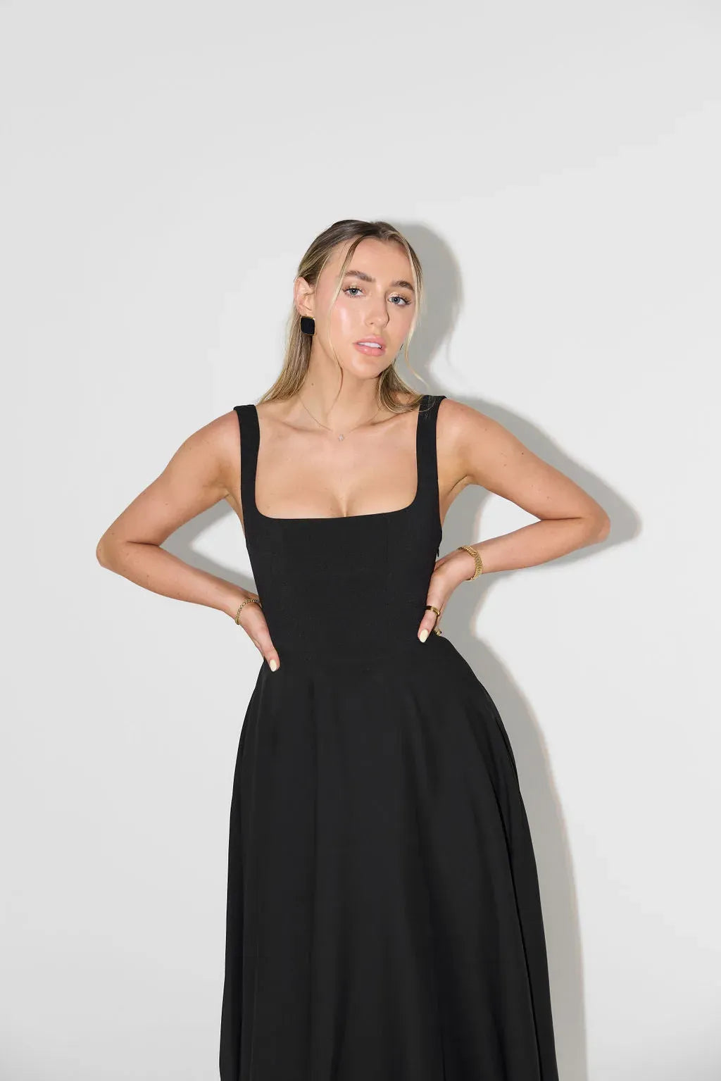 Yade High - Waisted Midi Dress