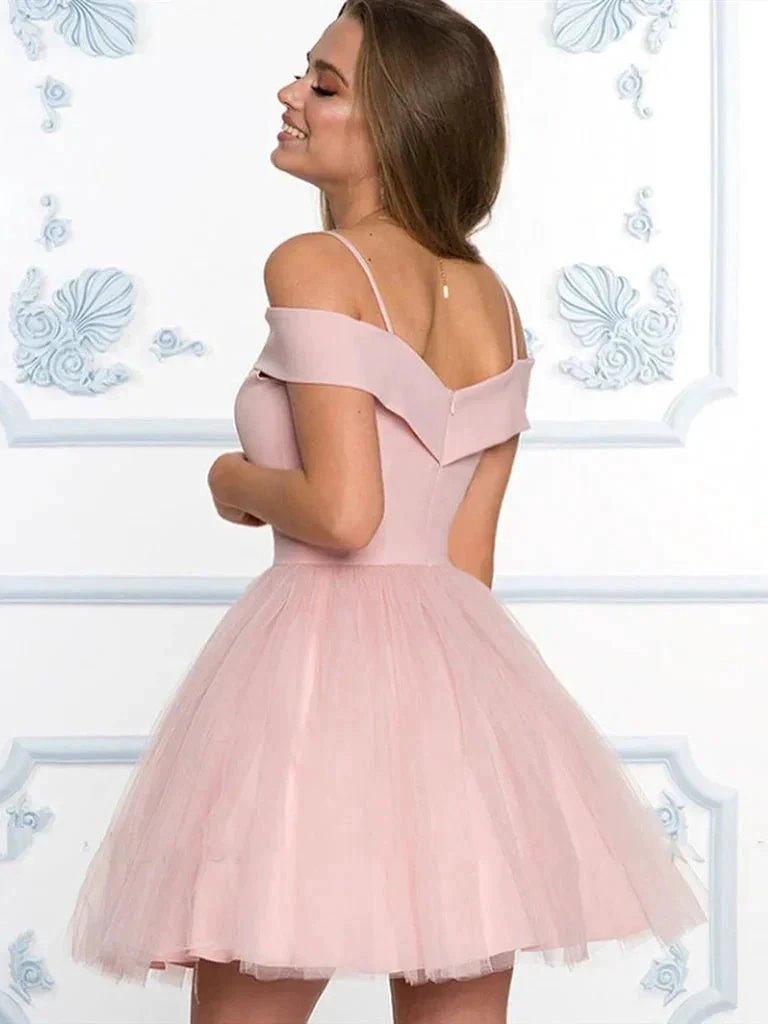 Off the Shoulder Homecoming Dresses (ZD11683)