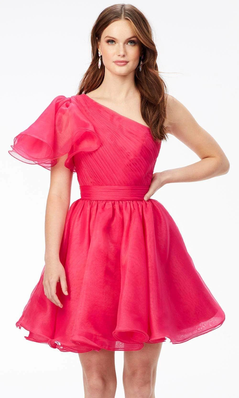 One Flutter Sleeve Cocktail Dress SYH108 by vivymakudress