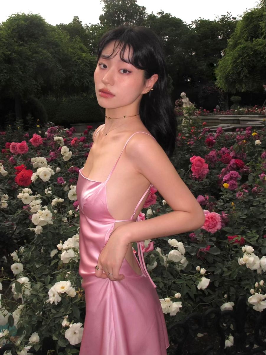Simple Pink Halter Backless Slim Satin 17th Birthday Homecoming Dress