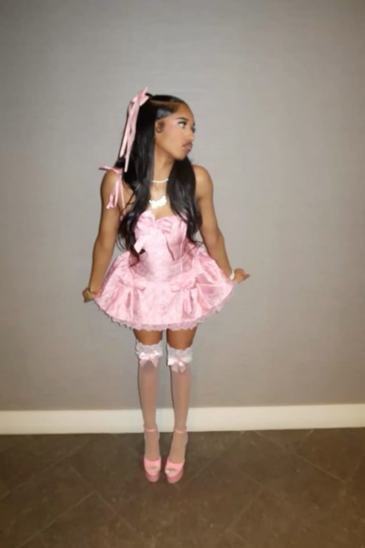 Sweet Pink Bow Floral Jacquard A-line 16th Birthday Homecoming Dress