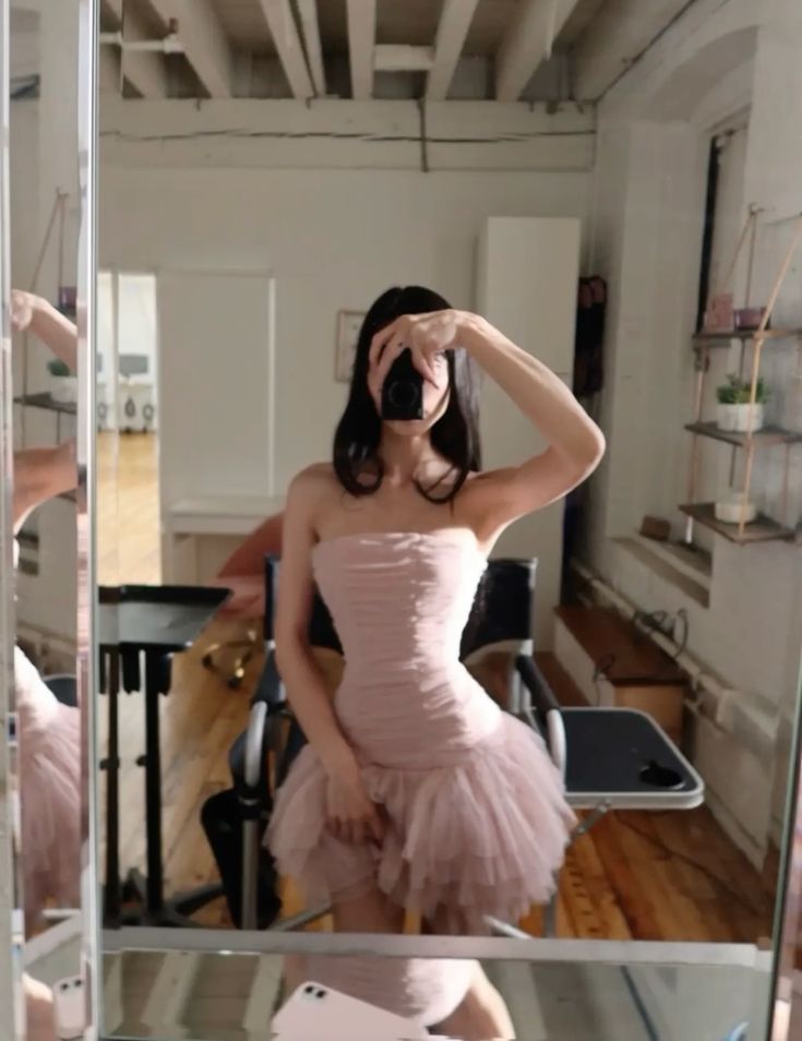 Sweet Light Pink Pleated A-line Tulle 16th Birthday Homecoming Dress cc4282