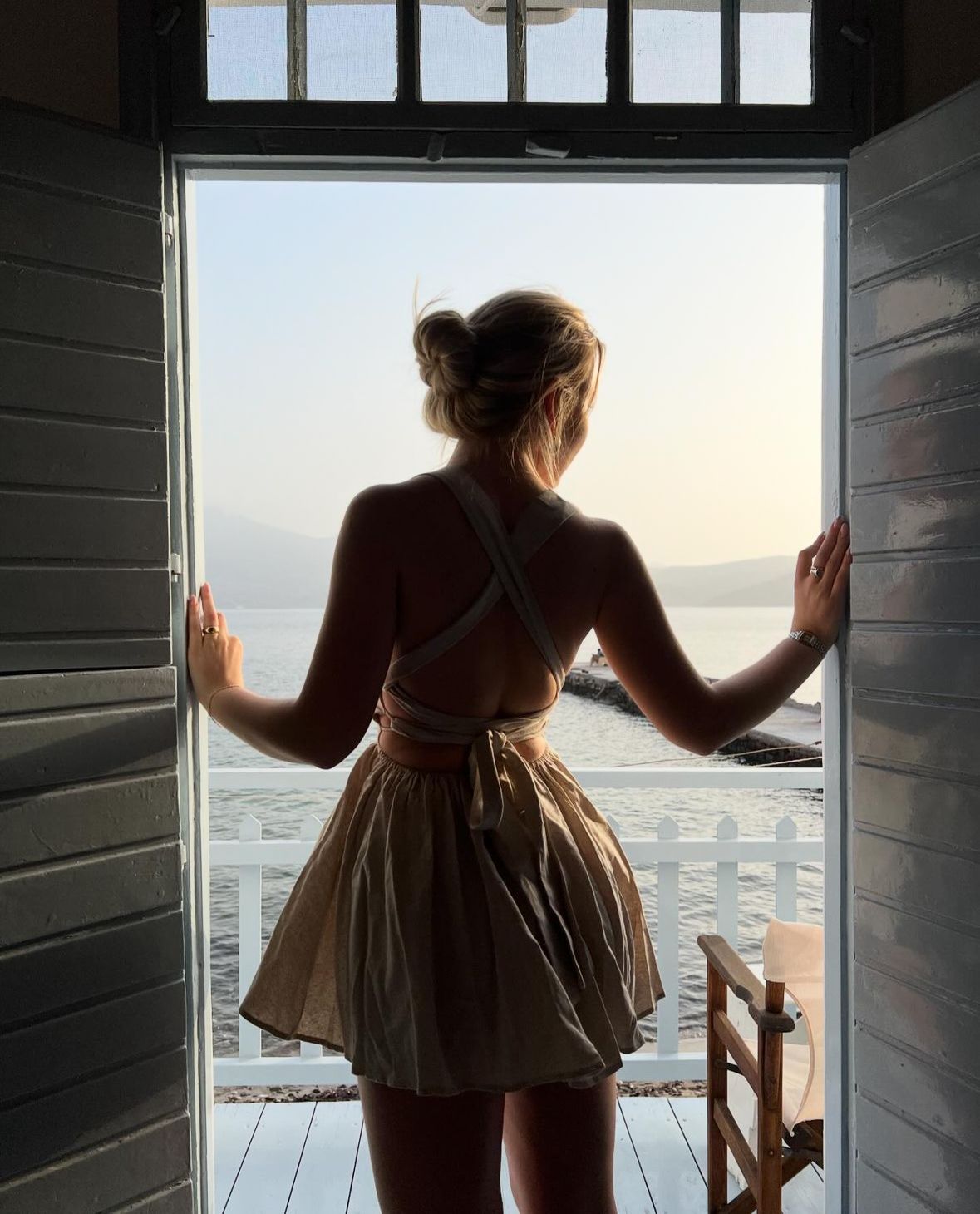 Fresh Backless Cross-strap A-line 17th Birthday Homecoming Dress cc4342