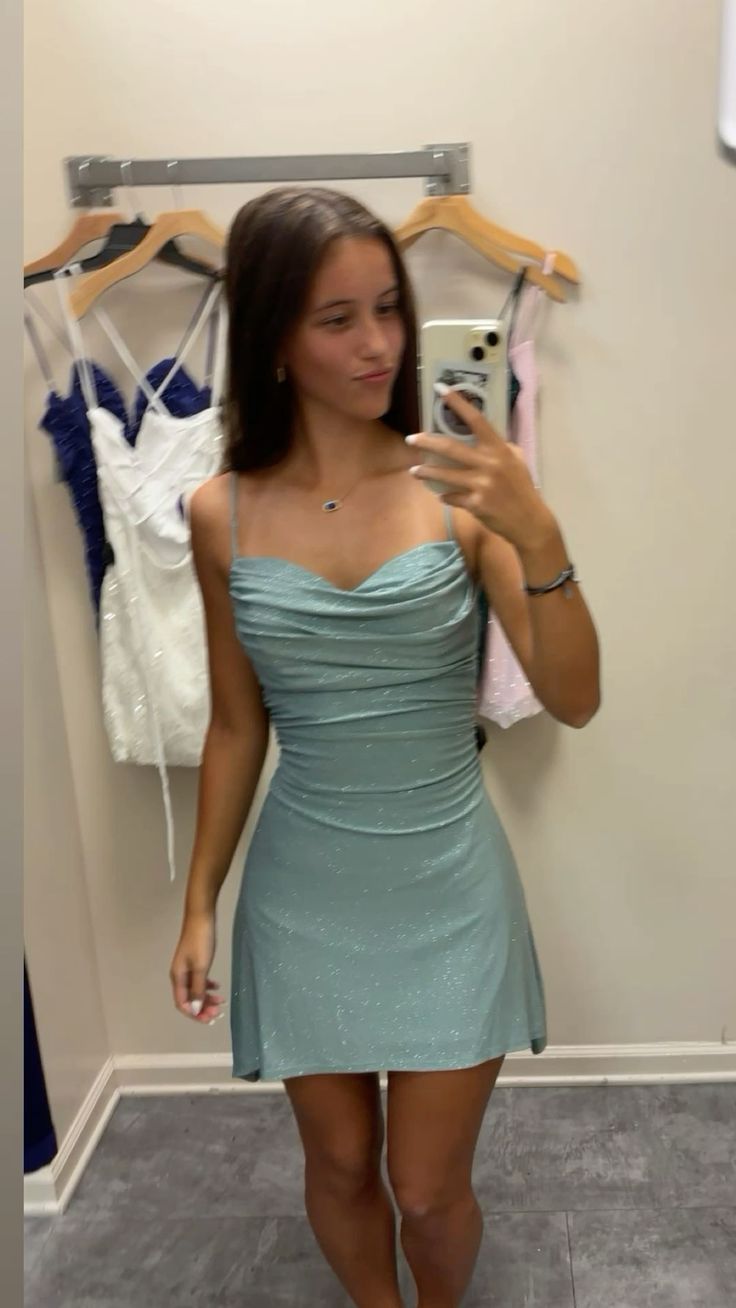Simple Strappy Slim Fit Homecoming Dress