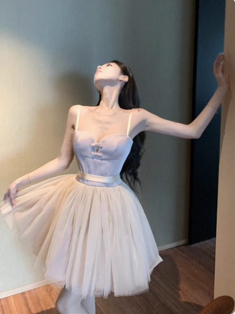 Princess Strap Pink Tulle A-line 17th Birthday Homecoming Dress
