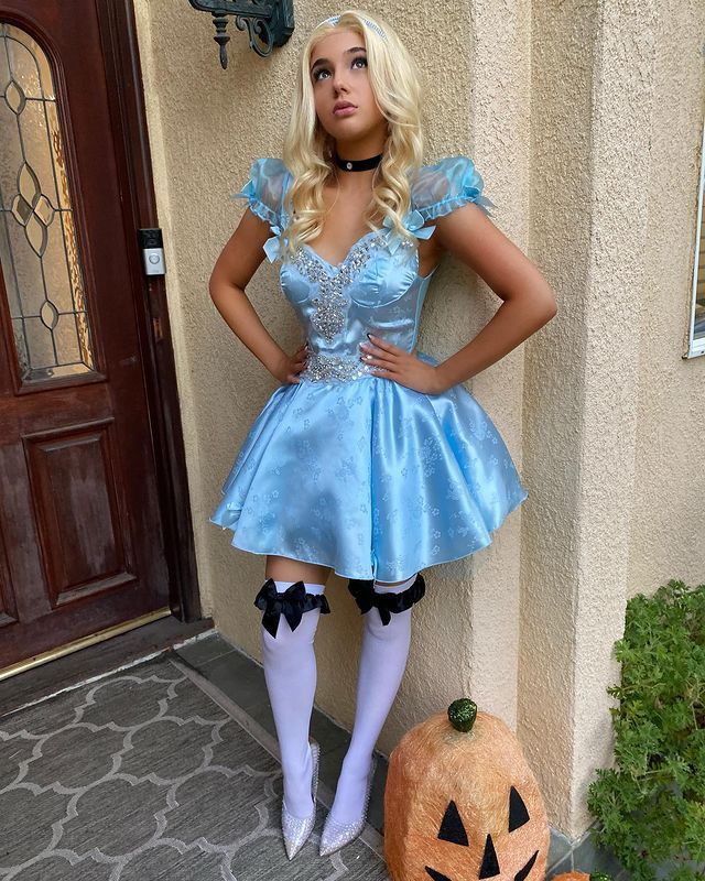 Sweet Blue Tulle Puff Sleeve Rhinestone Satin 16th Birthday Homecoming Dress cc4371