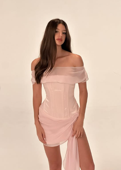 Cute One Shoulder Satin Herringbone Mini Homecoming Dress