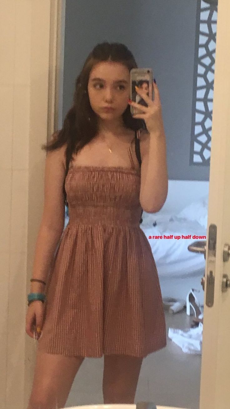 Sweet Reddish Brown Plaid Waist A-line 16th Birthday Homecoming Dress