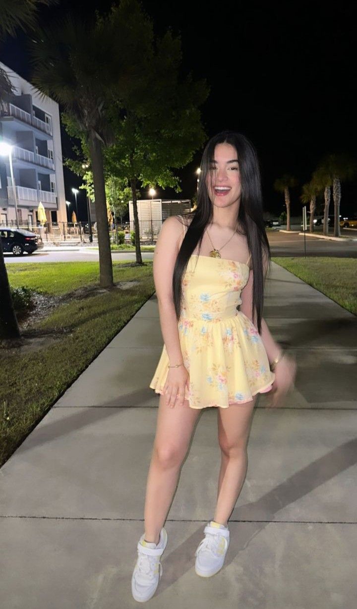 Sweet Yellow Printed Open Back Mini Chiffon 16th Birthday Homecoming Dress
