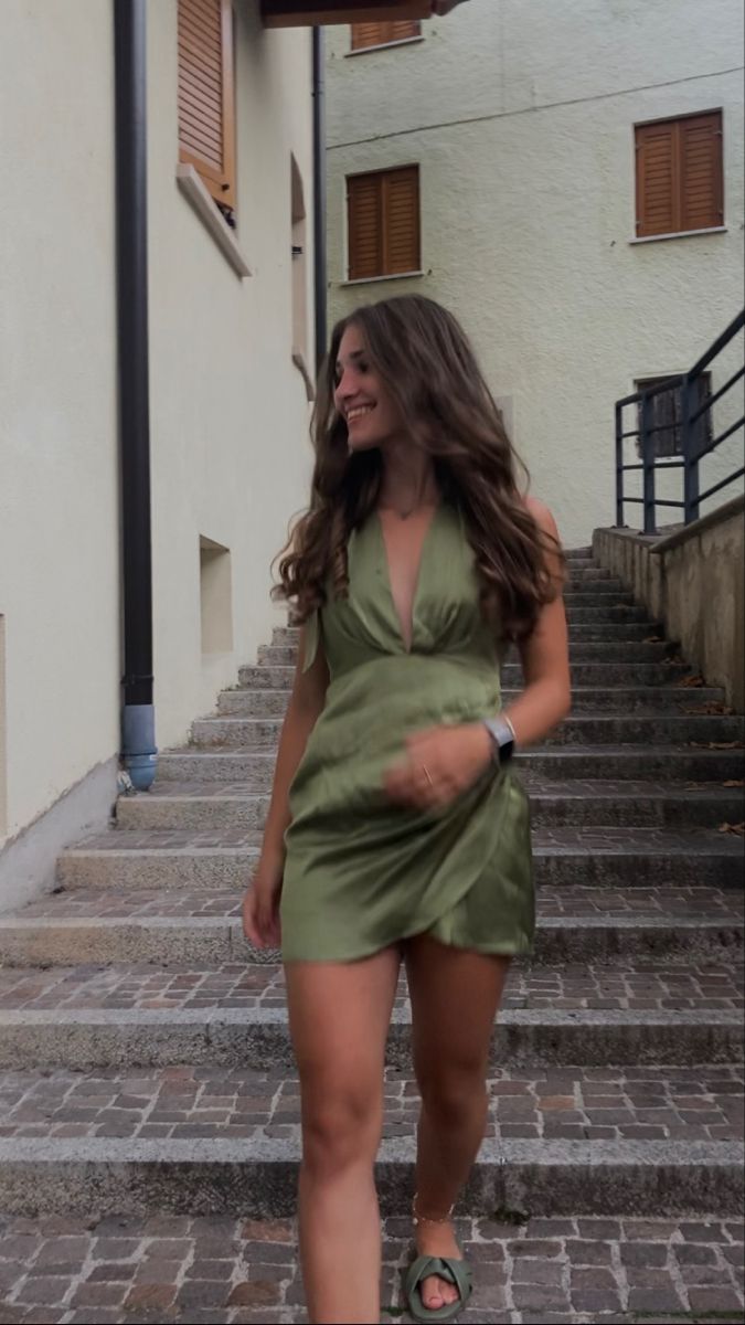 Elegant Olive Green Halter Backless Satin Birthday Skirt Homecoming
