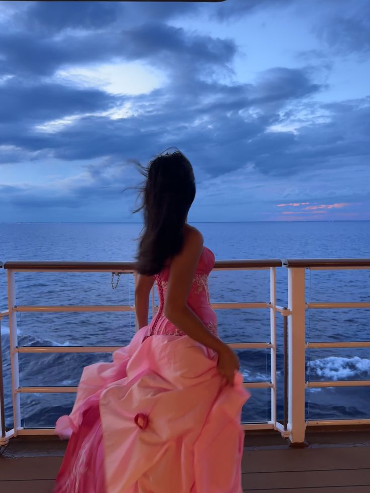 Sweet Pink Strapless A-Line Embroidered Satin Long Prom & Evening Dress - View 4 | FashionDia