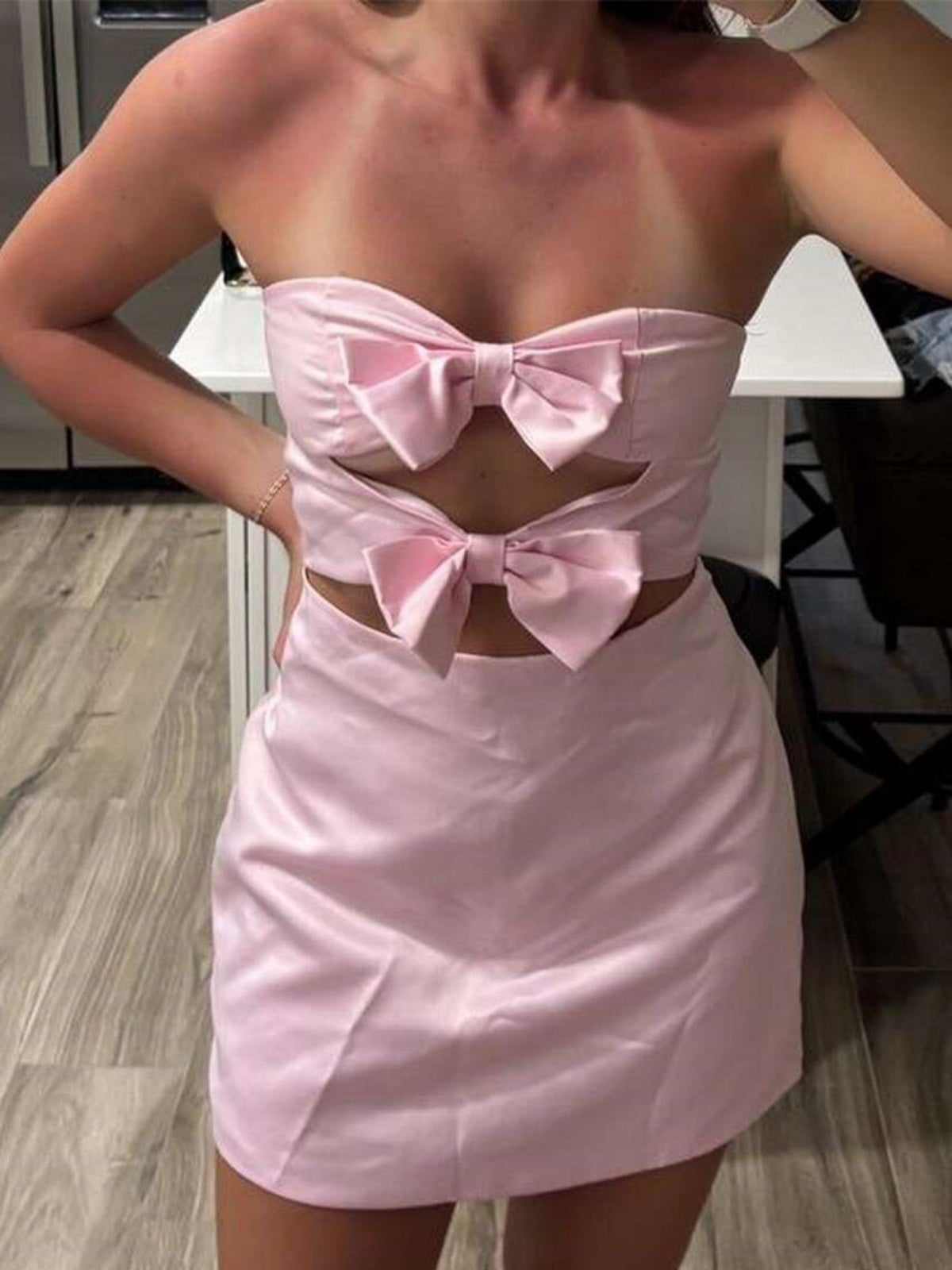 Popular Pink Bow Homecoming Dresses To Impress