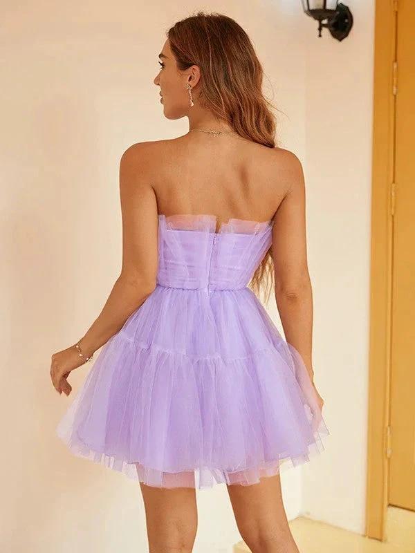 Tulle Ruffles Short dress Sleeveless Mini Dresses (ZD11676)
