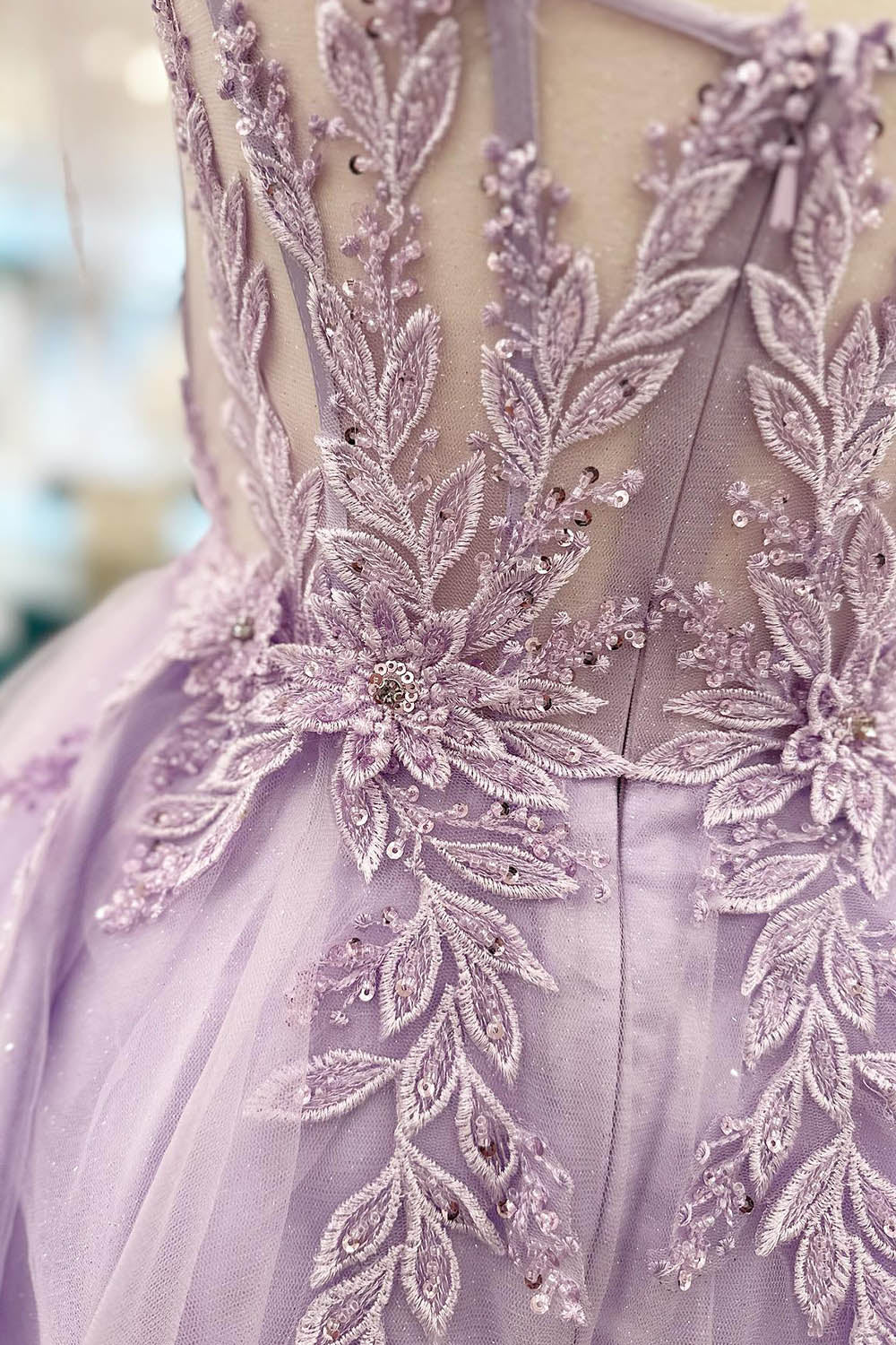 Purple Homecoming Dresses Corset A-Line Tulle Short Flower Prom Dress with Lace