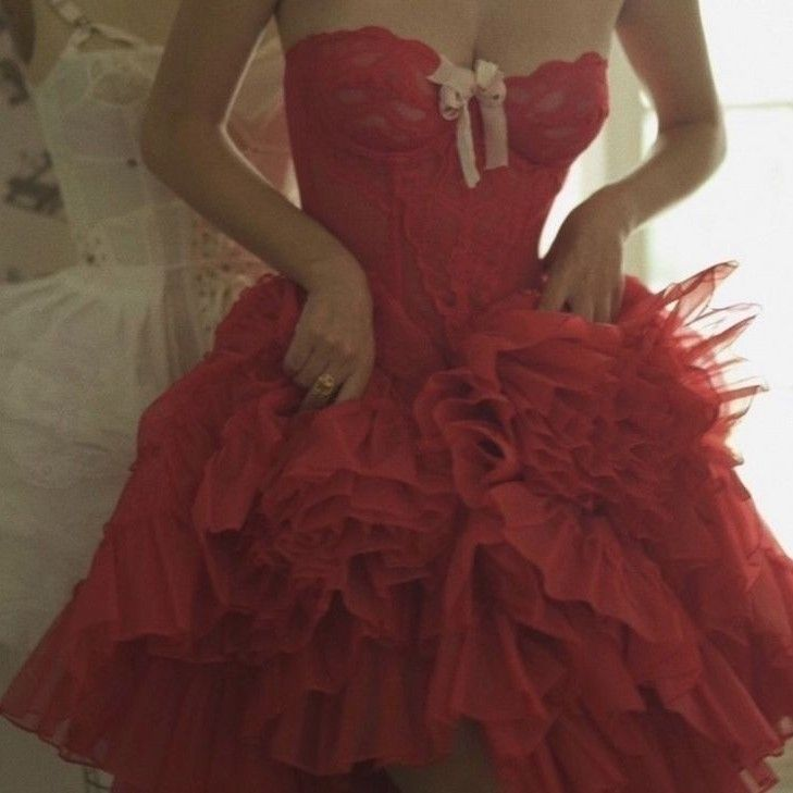Gorgeous Strapless Red Lace Tulle Pleated A-Line Short Party Dress Formal Homecoming Dress Birthday Dress - FashionDia