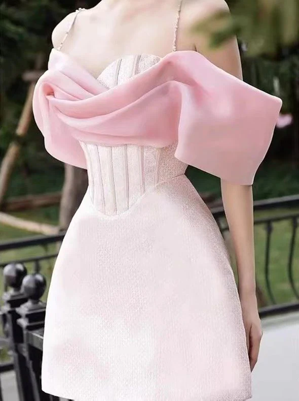 Sparkly Draped Off The Shoulder Mesh Tulle Bustier Bodice Bodycon Dress short prom dress. Elegant Dresses,Party Gown