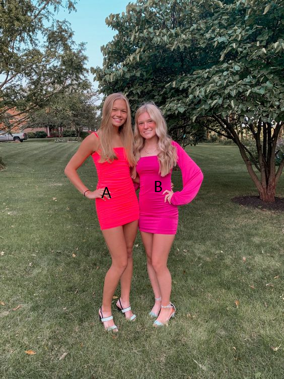 Pink Short Party Dress Homecoming Dress