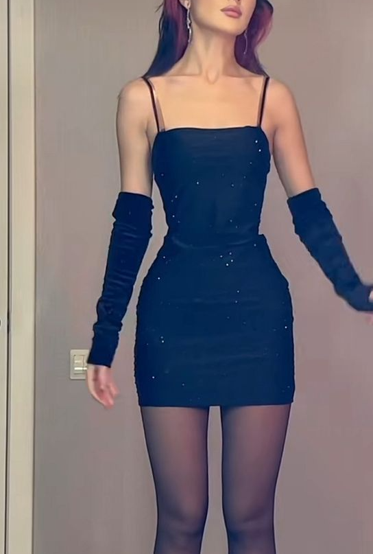 Sexy Sheath Black 16th Birthday Dresses Short Prom Dress - View 4 | VelvetHem