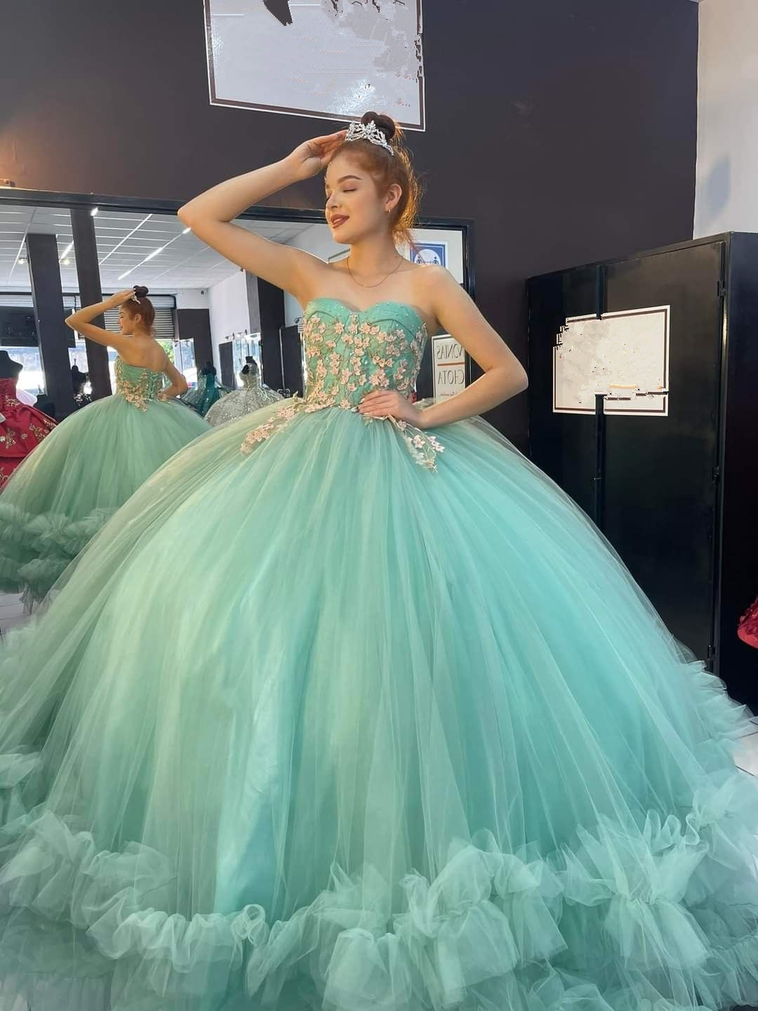 Strapless Tulle Ball Gown,Sweet 16 Dress,Princess Dress ,Y2459 - VelvetHem