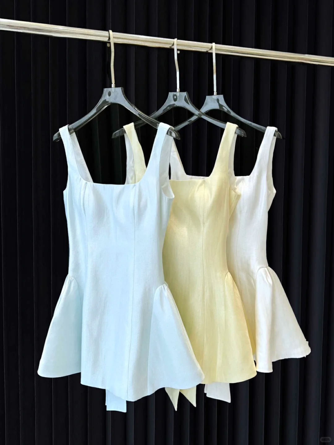 Cute Square Neck White Backless Satin A Line Short Party Dress Formal Graduation Homeocming Dress With Bow
