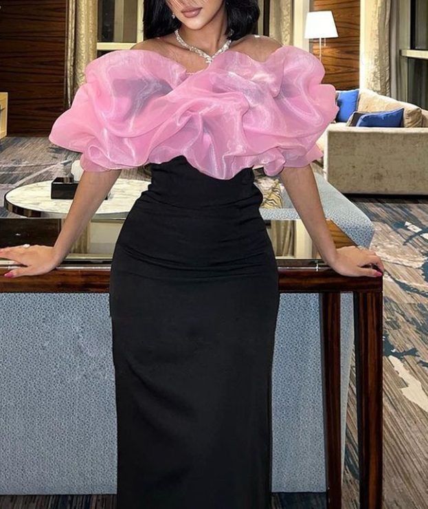 Classy Off Shoulder Sheath Long Prom Dress Black Party Evening Gown