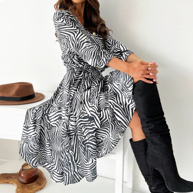 Caridad Relaxed and Timeless Summer Dress for Women Party Night Style