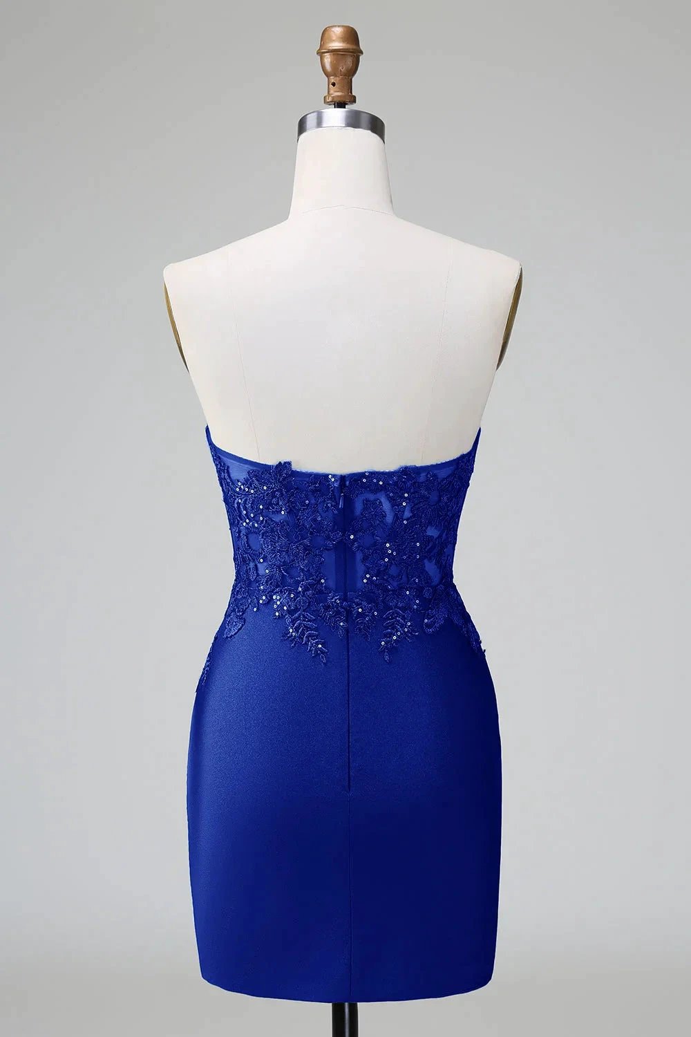 Classy Dark Green Bodycon Strapless Pleated Short Homecoming Dress with Beading (ZD11497)