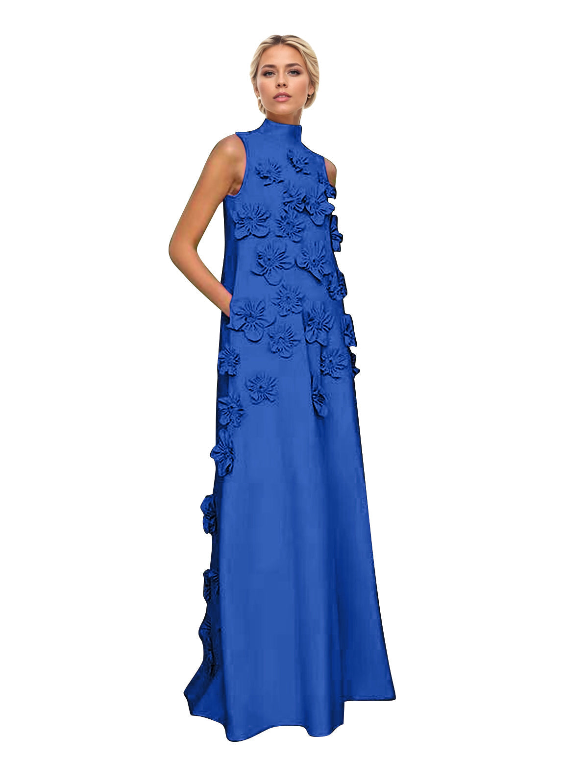 Hank Flower Embellished Maxi Dress