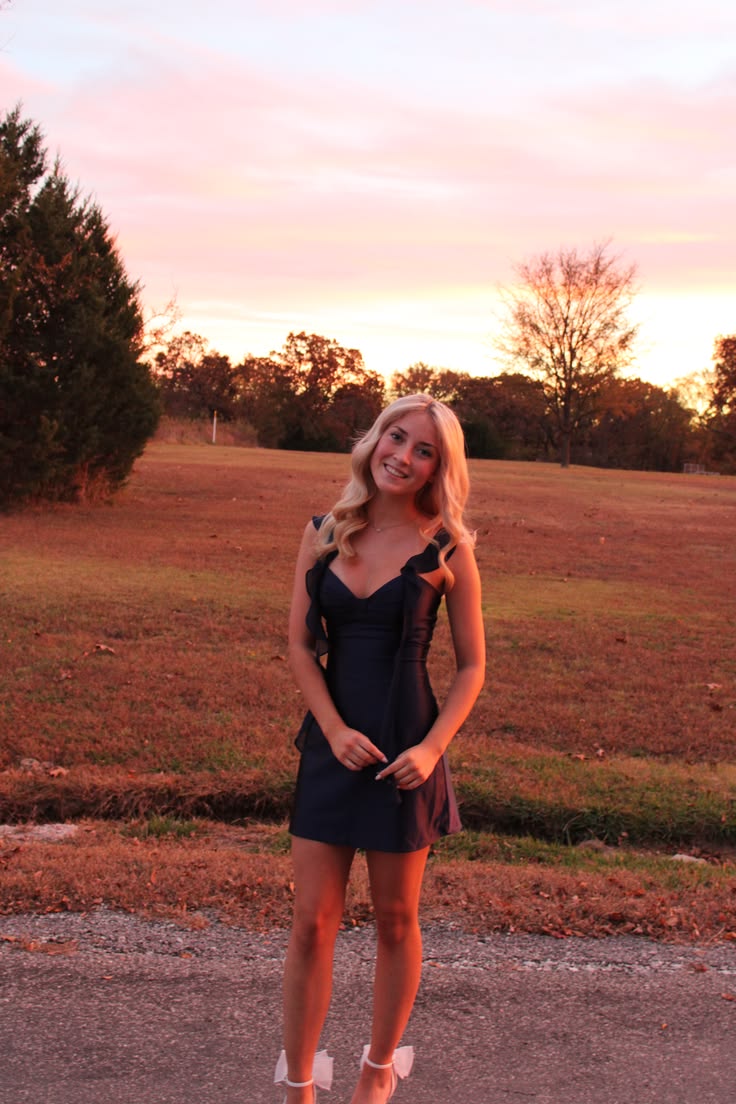 Ruffled Straps Satin Homecoming Dress A-Line Mini Dress