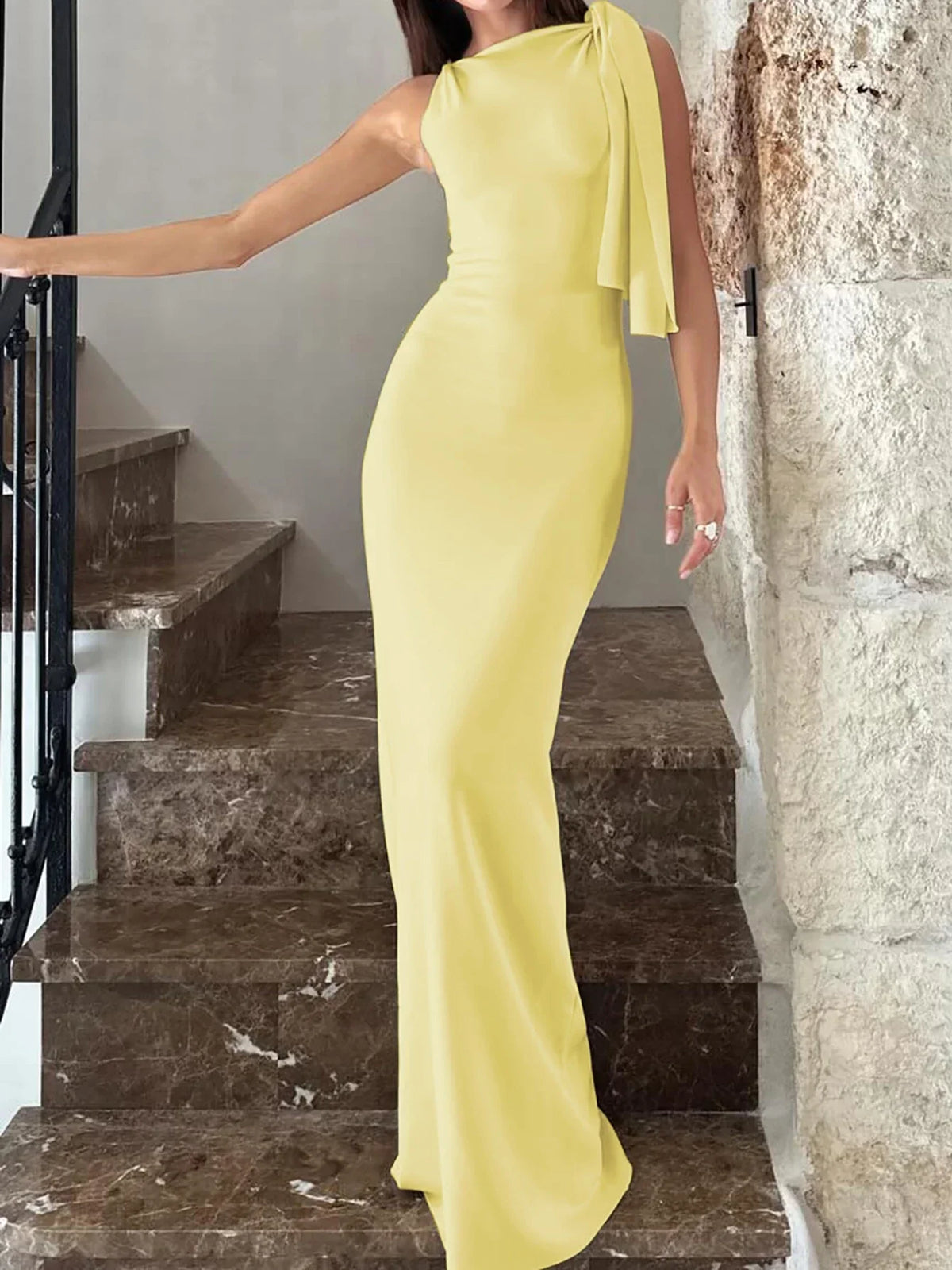Patchwork O Neck Sleeveless Maxi Dress - View 13 | VelvetHem