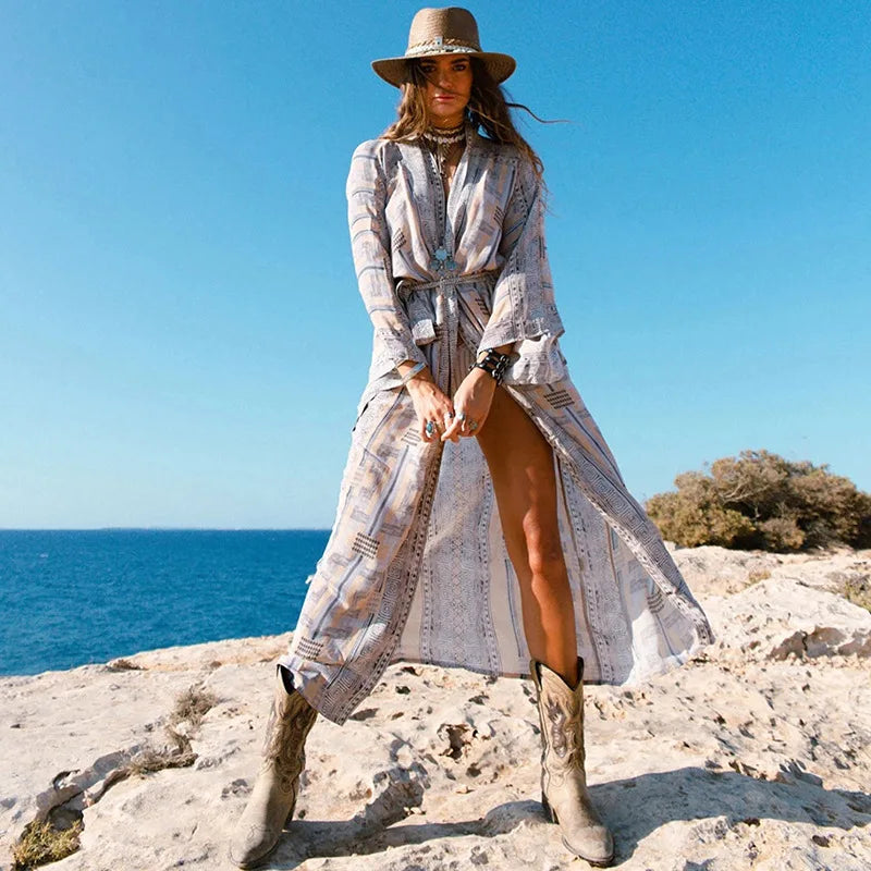 Rayon Bikini Cover Up Kimono