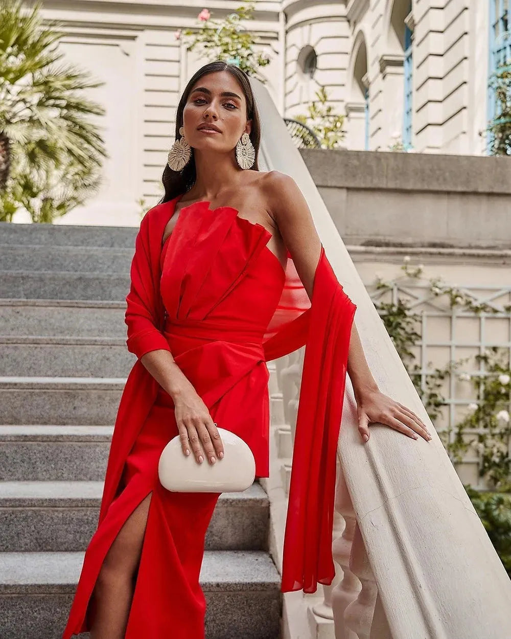 Saudi Arabia Mermaid Prom Dresses Dubai Pleat Stain Celebrity Dress Robes De Soirée Formal Evening Dresses