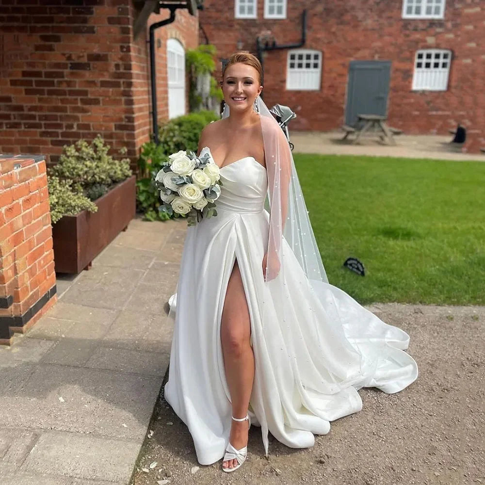 Wedding Prom Party Cocktail Evening Dresses Ball Gowns Long Luxury Evening Dresses for Women Gala Dress Woman Customized Ivory