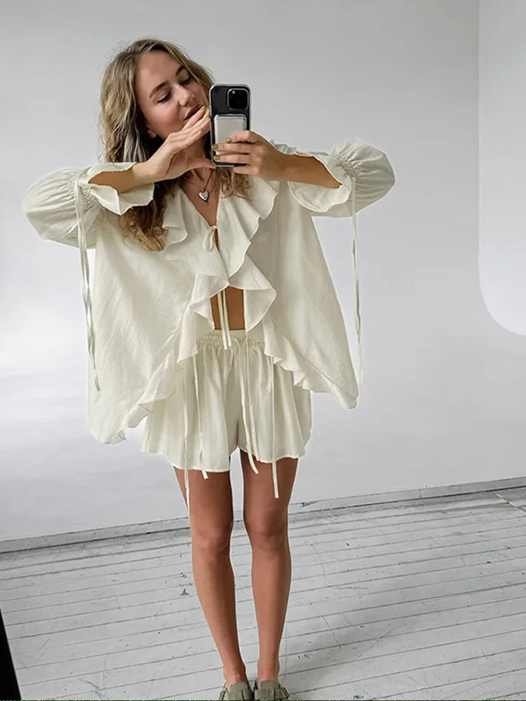 Alicia Aesthetic Women's Long Sleeved Summer Dress Statement Occasion Edit